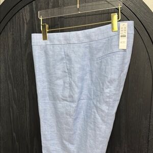 J.CrewWomen's Light Blue linen wide leg pants